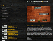 Tablet Screenshot of firstimpressionsprojects.com.au